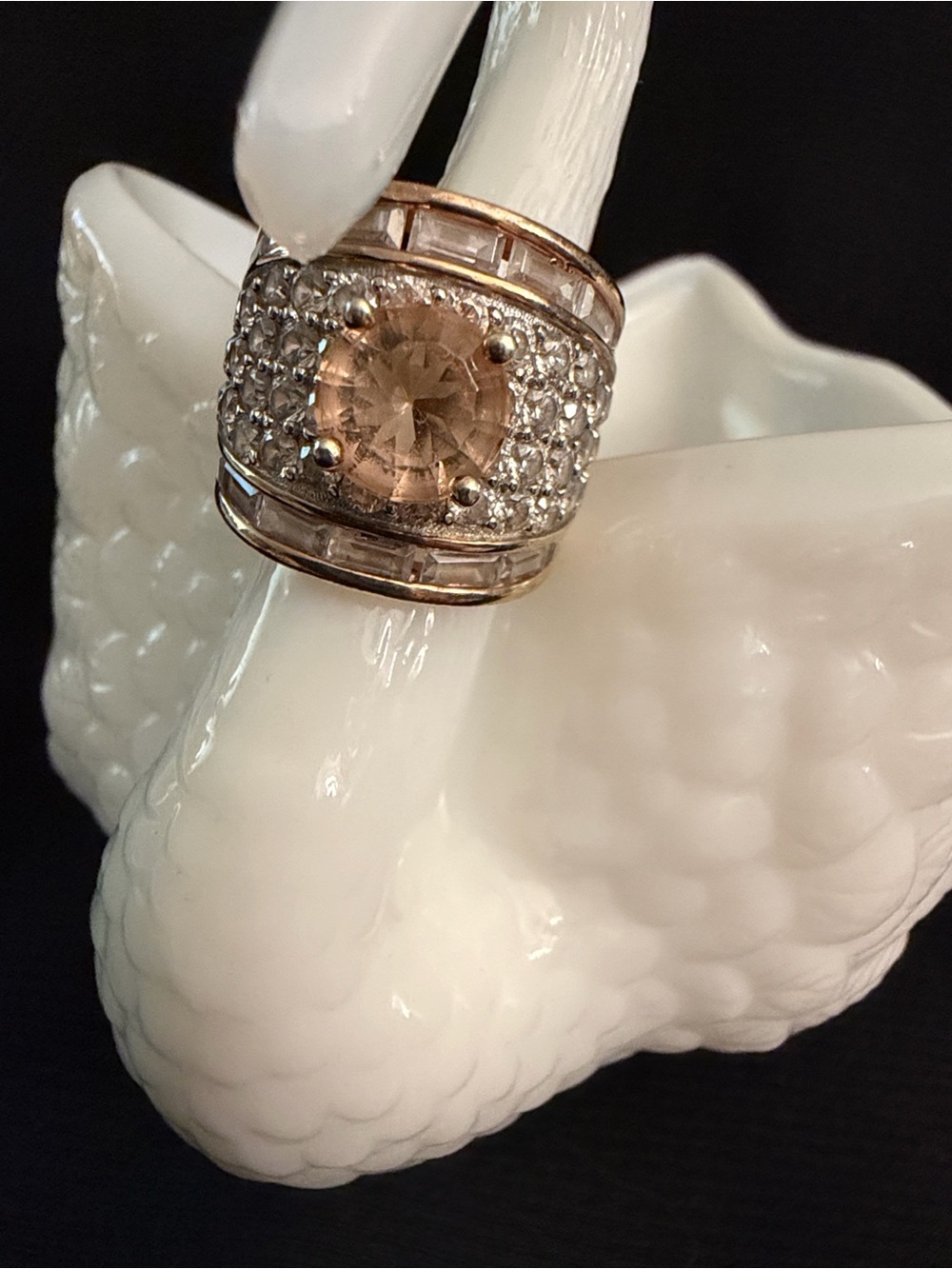 Marquesite Statement Ring - Women Jewelry